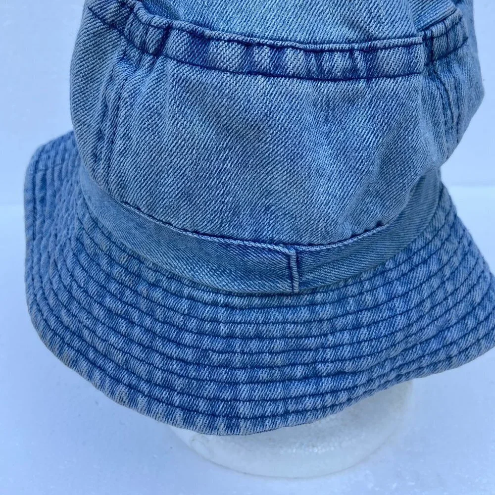 Vintage Denim Panama Cap Hat Jamaica